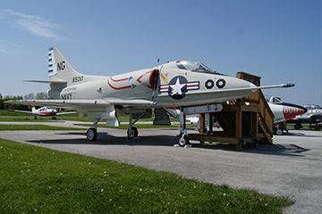 Fighter Jet parked at Illinois Aviation Museum