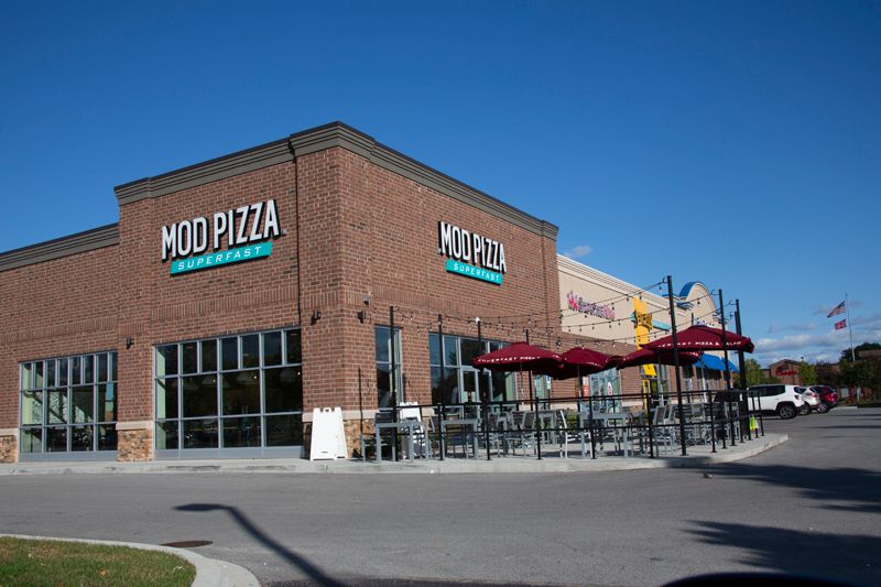 front of Mod Pizza in Bolingbrook